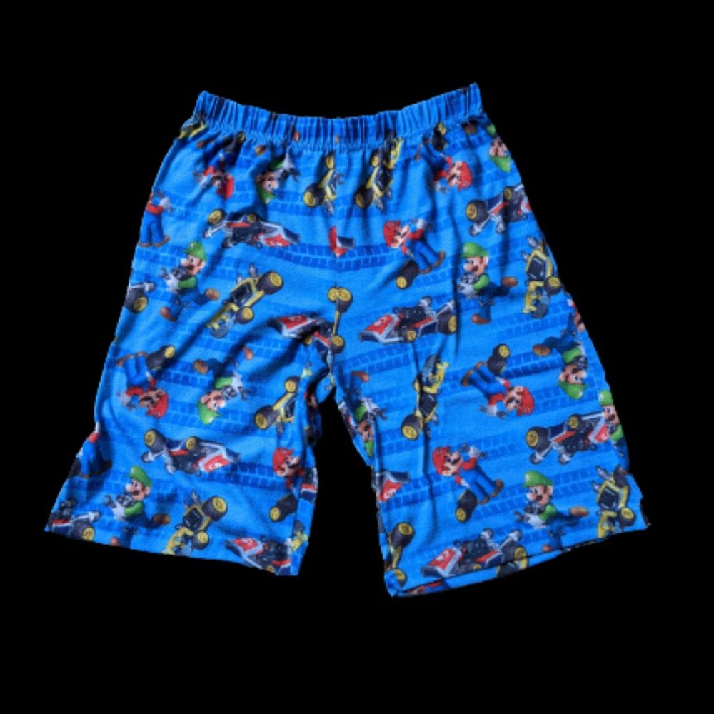 Nintendo Blue Boys Mario Kart Pajama Shorts